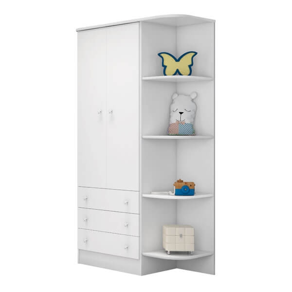 ROPERO 2 PUERTAS 825 QMOVI BLANCO