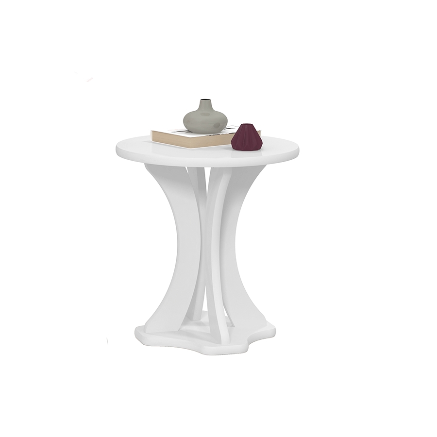 MESA LATERAL MARIANA PATRIMAR BLANCO