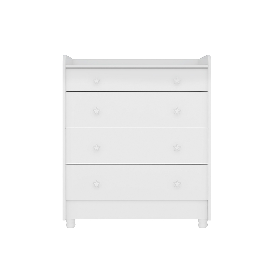 COMODA 4 CAJONES 2523 QMOVI BLANCO