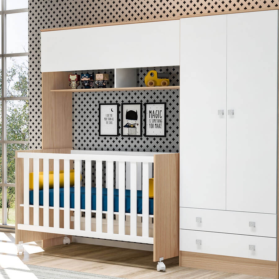 MODULO INFANTIL 2893 QMOVI CARVALLO|BLANCO