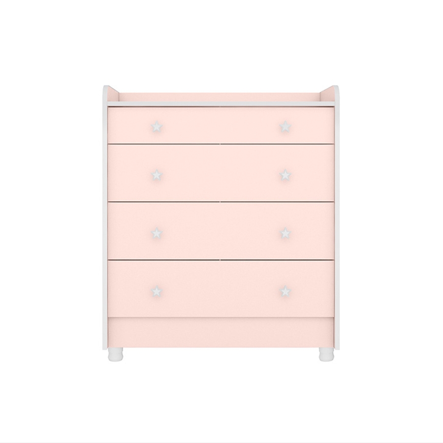 COMODA 4 CAJONES 2523 QMOVI ROSA