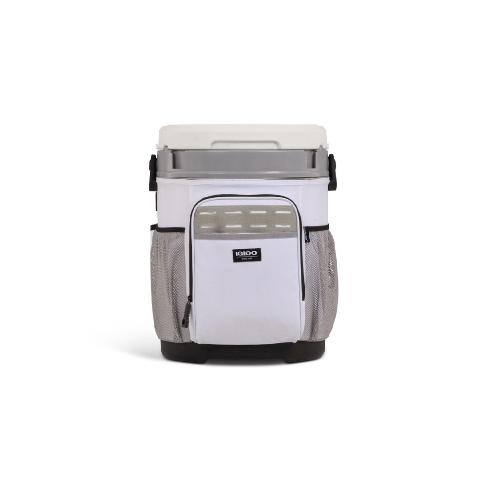 CONSERVADORA IGLOO 19 LITROS BUCKET BLANCO 63551 CON PORTACAÑAS DE PESCAR