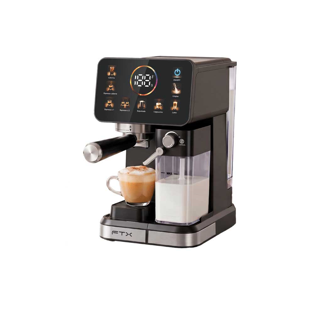 CAFETERA BARISTA FTX 1 TAZA 1350W 220V LECHE/ESPR/CAPP/NPS/DG C2-20M NEGRO