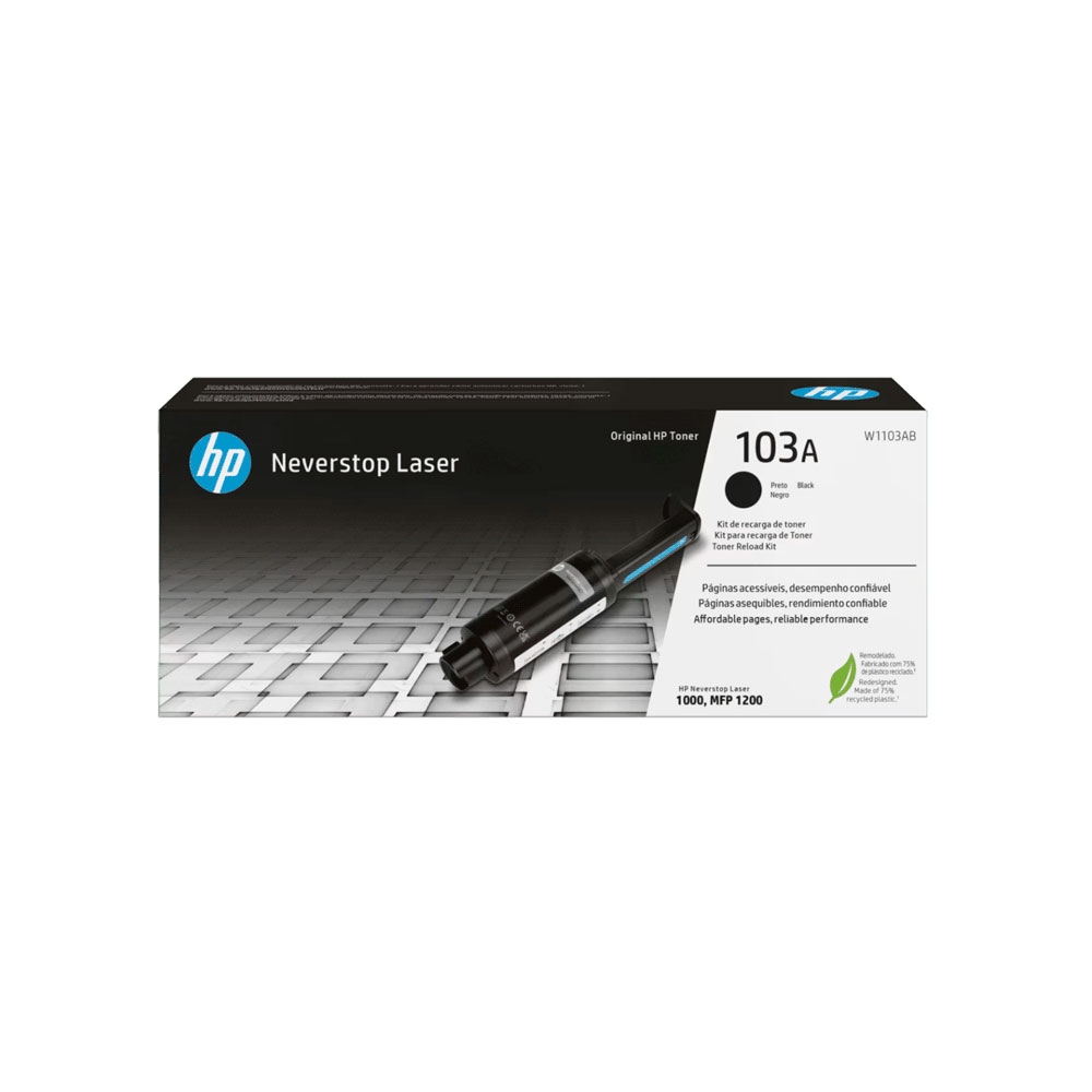 TONER HP 103A NEGRO W1103A KIT DE RECARGA NEVERSTOP LASER