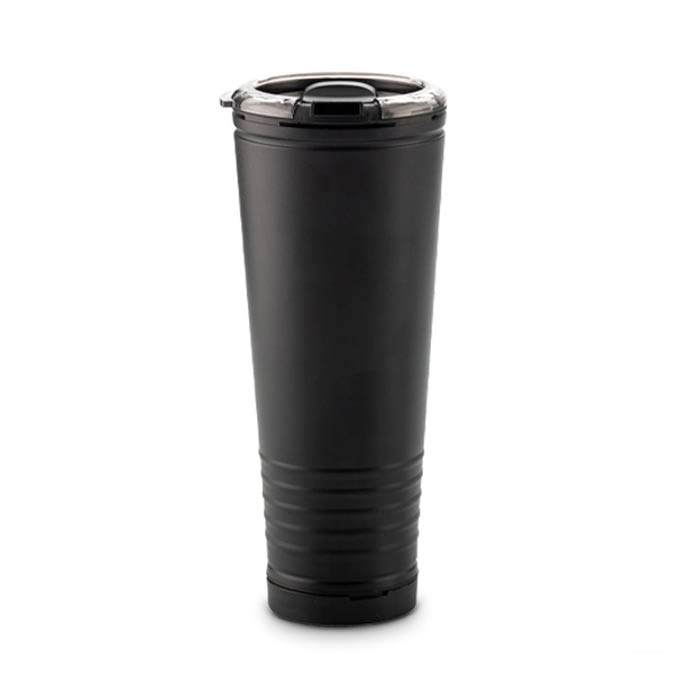 VASO C/SILBATO TIPO VUVUZELA PLASTICO 500ML NEGRO